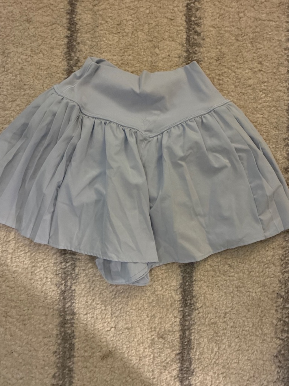 aerie Light Blue Athletic Pleated Shorts